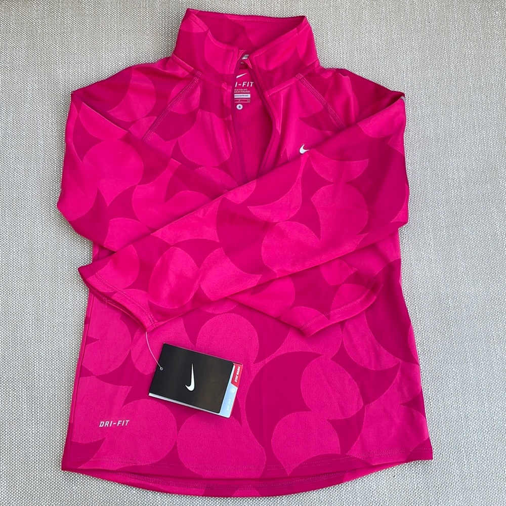 Nike Girls Dri-FIT zippered pullover size Small (8-10), Brand new with tag